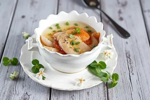 Рыбный суп с овощами