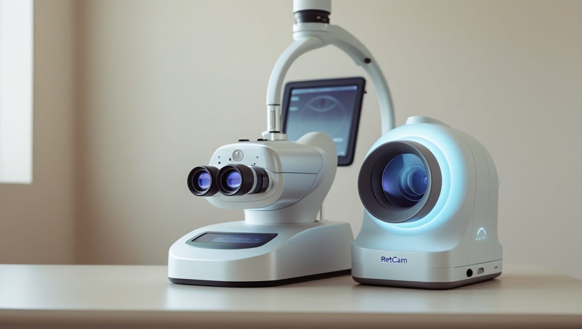 Современное оборудование для диагностики зрения младенцев офтальмологический кабинет