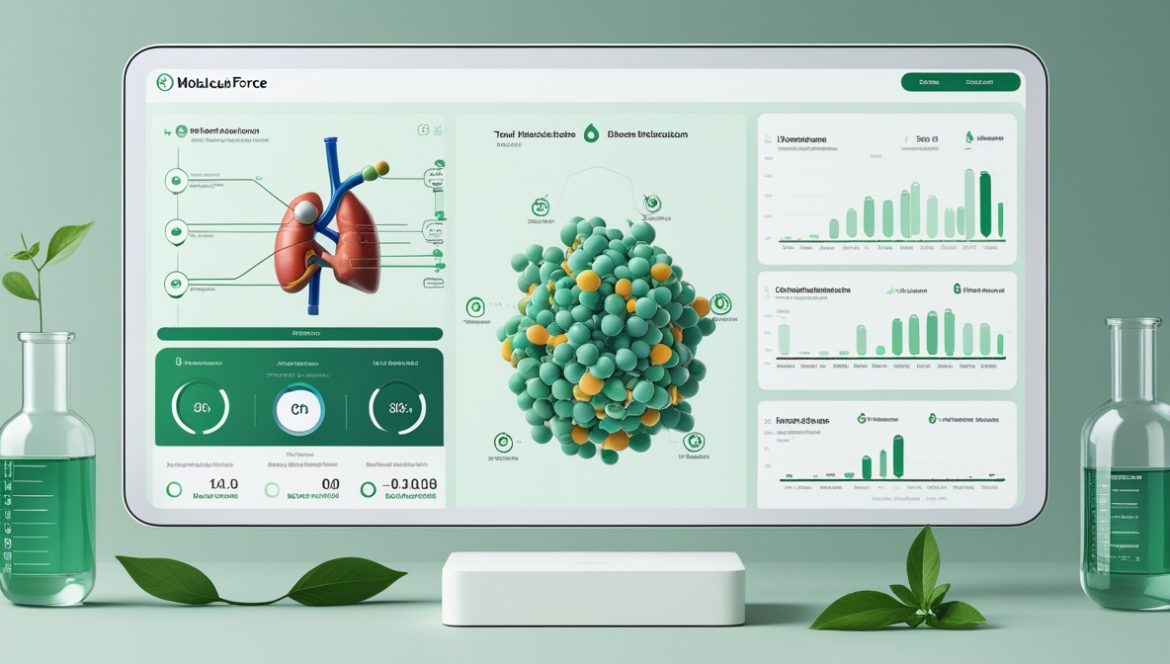 Диетолог нутрициолог изучает анатомическую модель кишечника для детоксикации Molecular Force