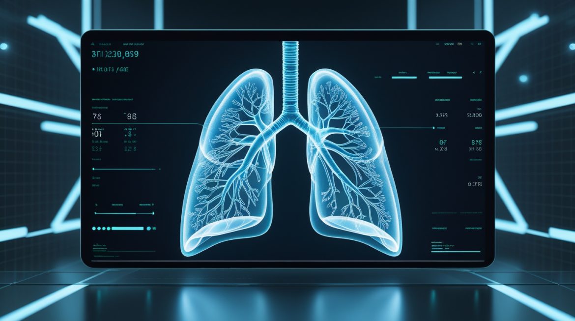 Процесс газообмена в альвеолах легких между воздухом и кровью