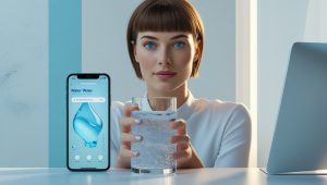 Трекер воды с напоминаниями для контроля питьевого режима