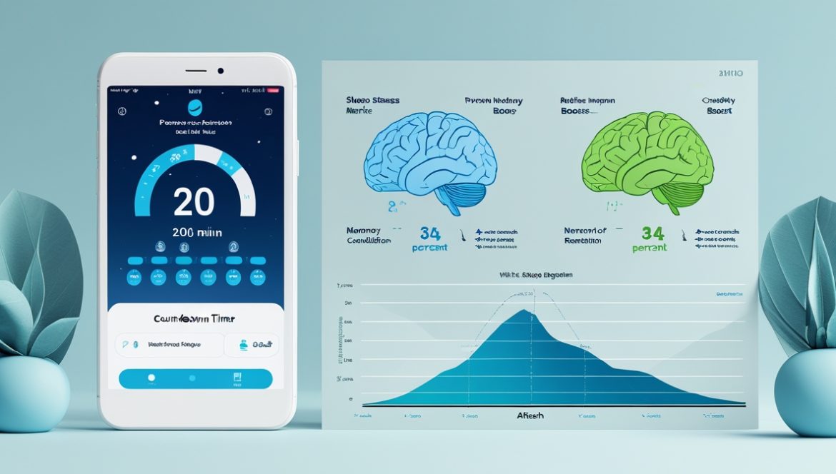 Молодая женщина практикует короткий дневной сон power nap в офисе для восстановления энергии и повышения продуктивности