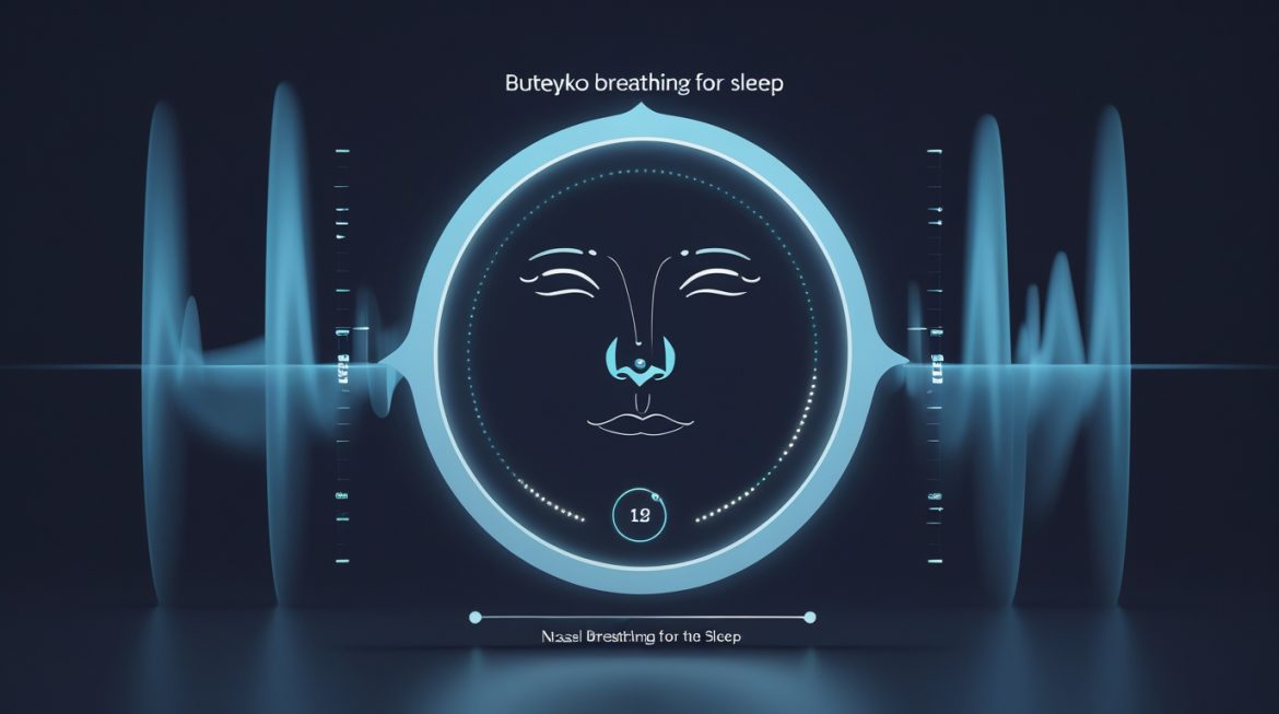 Женщина практикует дыхательную гимнастику Бутейко перед сном для улучшения качества ночного отдыха