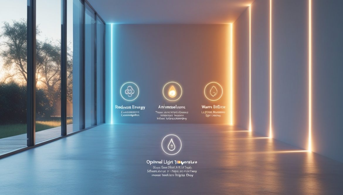 Экологичное домашнее освещение с естественным светом и LED-лампами для здоровья и комфорта