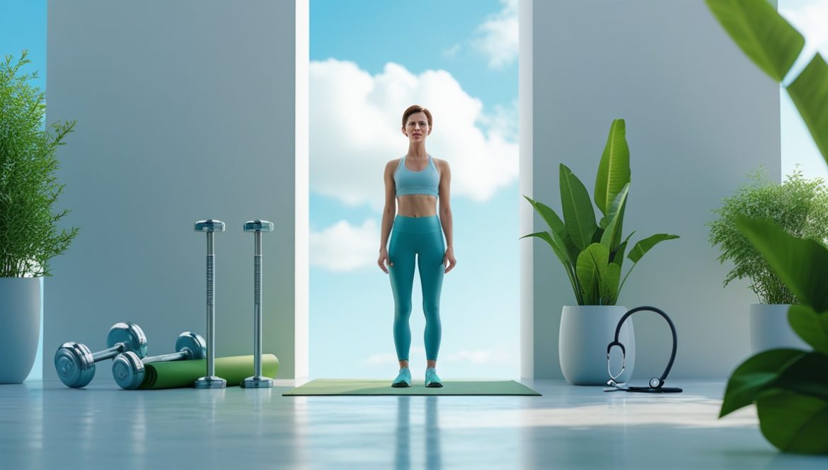 Человек выбирает между физическими упражнениями и медикаментами для лечения хронического стресса