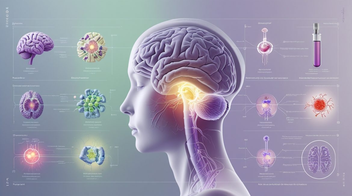 Механизм воздействия эфирных масел на обонятельную систему и мозг человека - научная иллюстрация ароматерапии