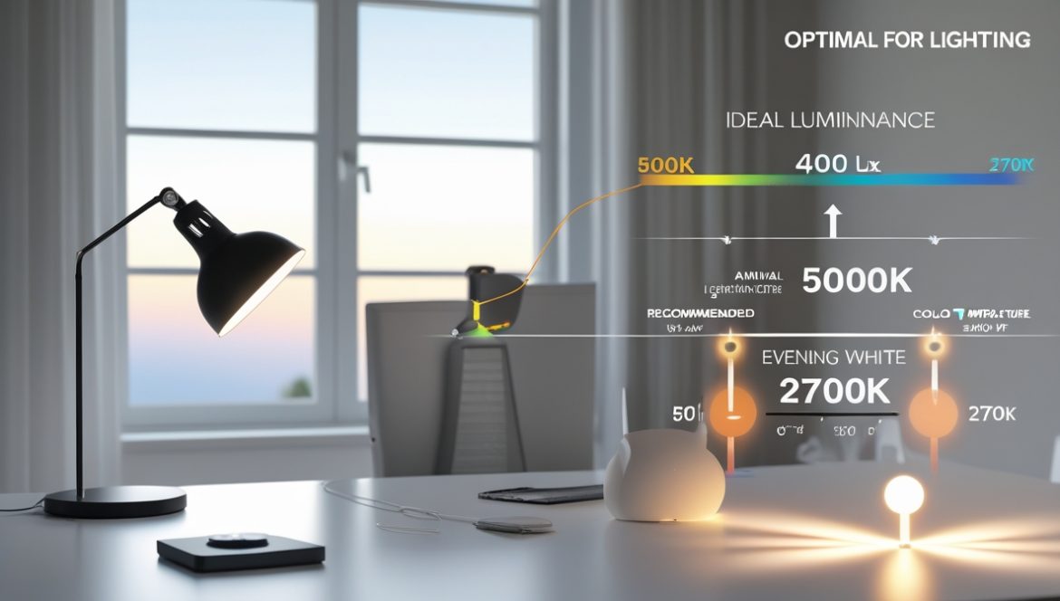 Правильно организованное освещение домашнего рабочего места с естественным и искусственным светом