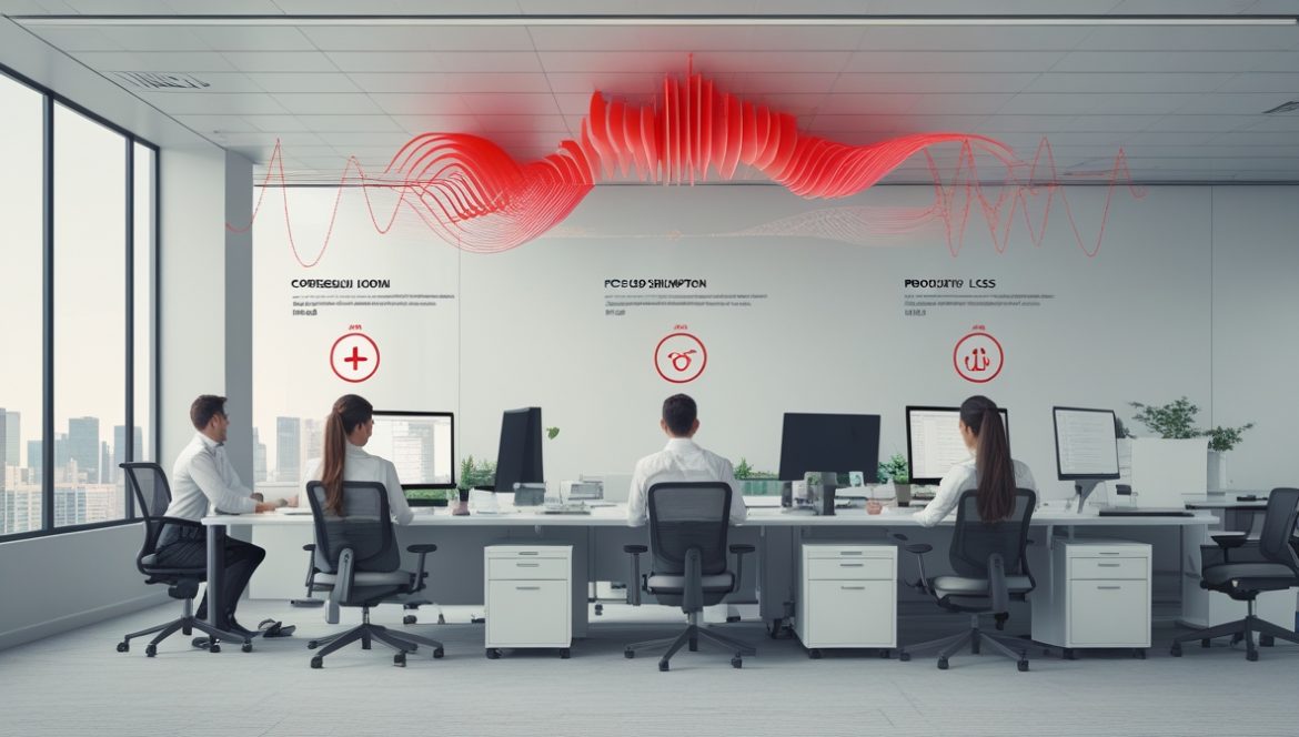 Комфортное рабочее место с защитой от шума и акустическими панелями для продуктивности