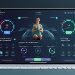 Симулятор техник релаксации Человек в позе медитации в спокойной обстановке для релаксации и снятия стресса