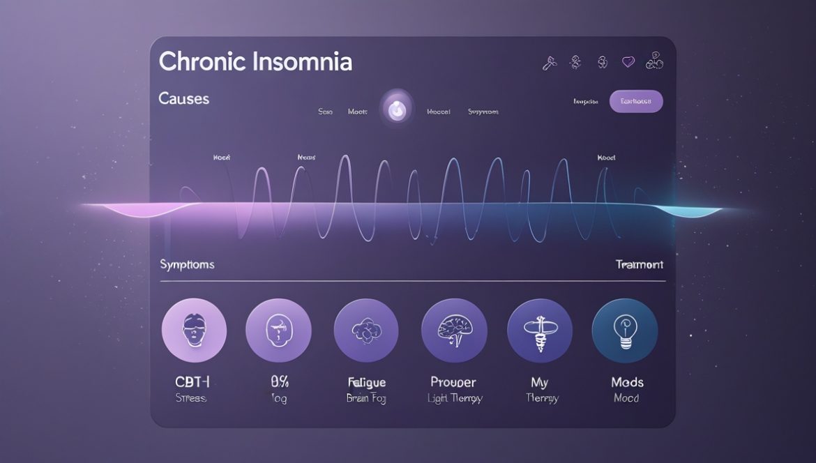 Женщина спокойно спит в комфортной спальне, иллюстрация здорового сна и преодоления хронической бессонницы