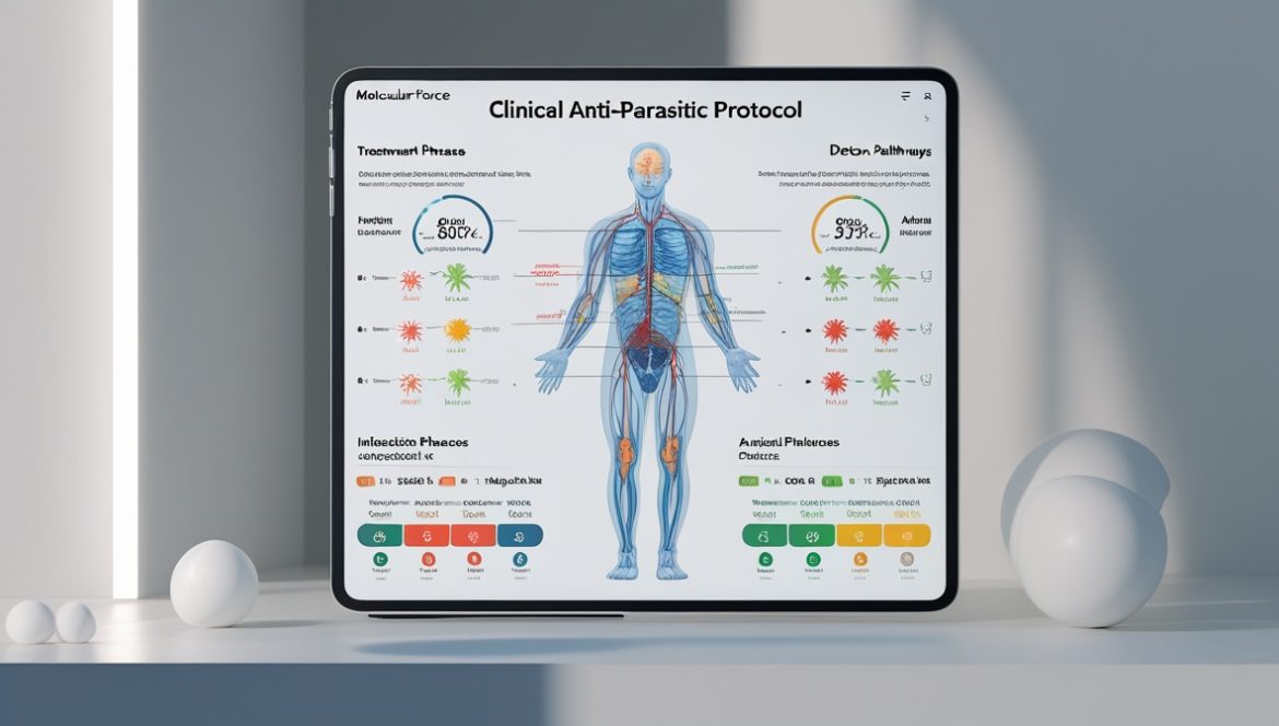 Женщина проходит диспансеризацию в современной поликлинике с медицинскими документами