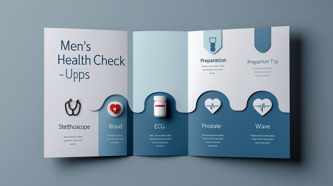 Врач консультирует мужчину по вопросам диспансеризации и профилактического обследования