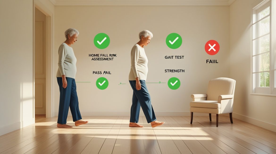 Домашний тест на равновесие для оценки риска падения в безопасной обстановке