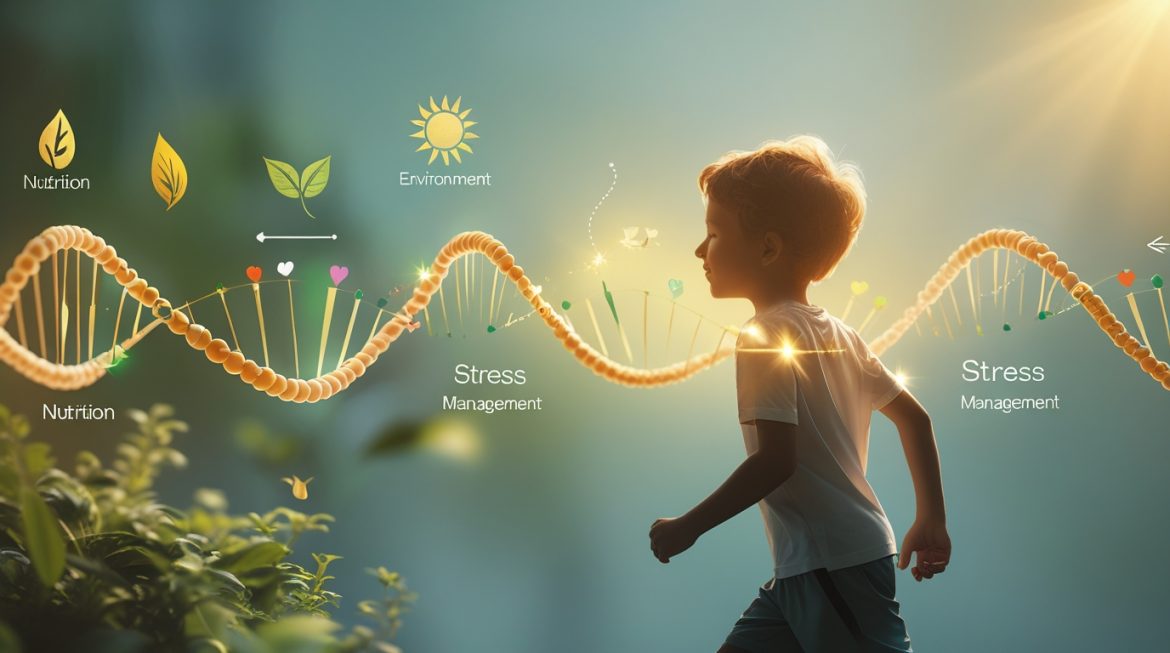 Беременная женщина с здоровым питанием для эпигенетического здоровья ребенка