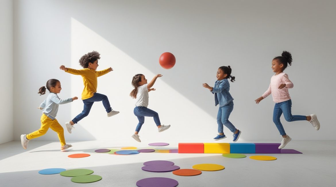 Школьник занимается физическими упражнениями для улучшения успеваемости в учебе