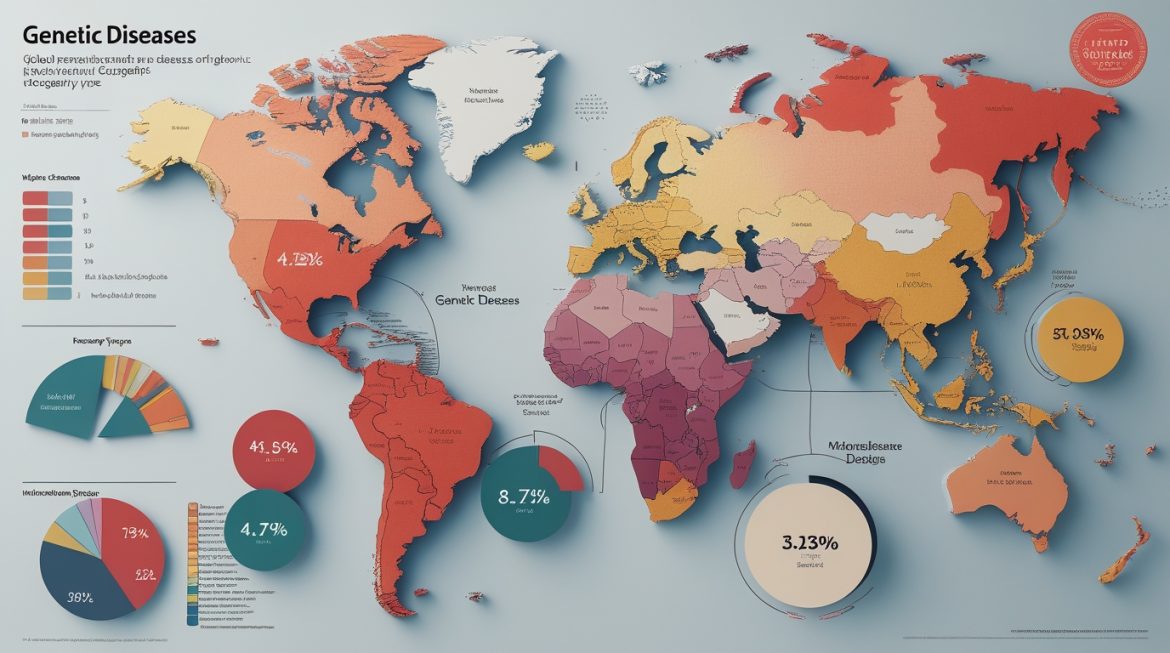 Врач-генетик с результатами генетического анализа на фоне ДНК структуры и медицинского оборудования
