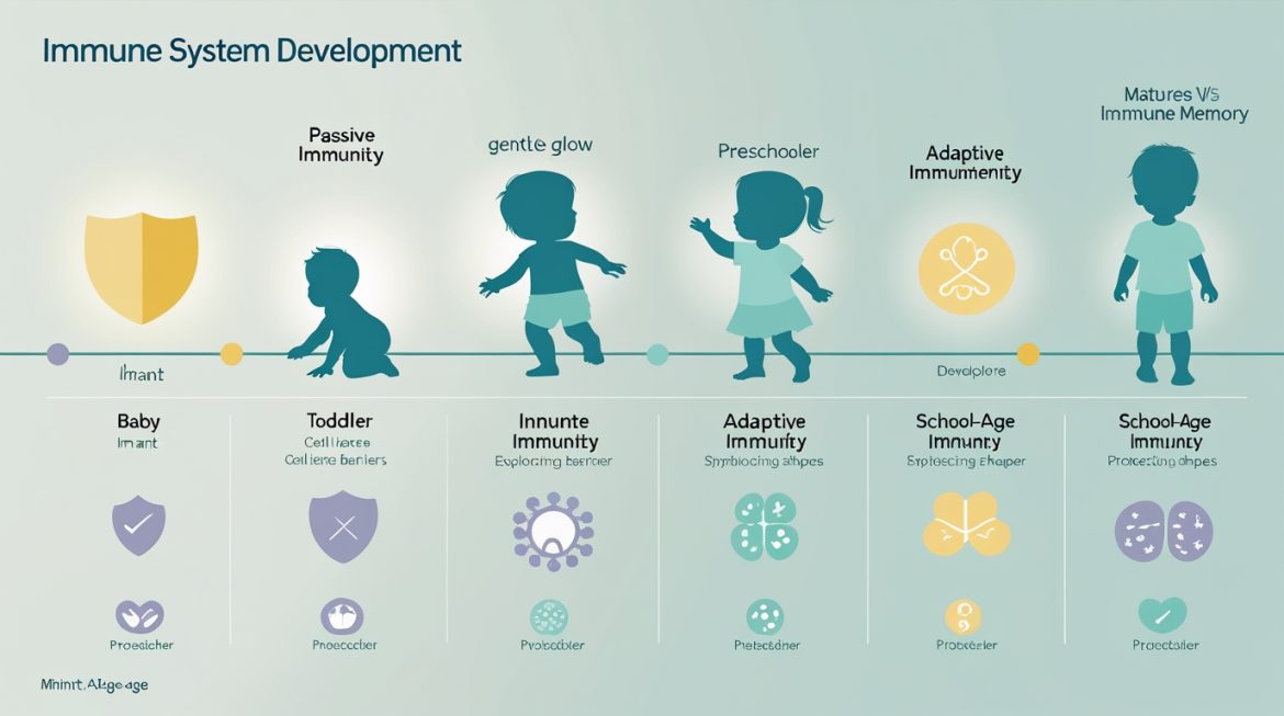 здоровый новорожденный малыш спит, иммунная система, защита здоровья ребенка