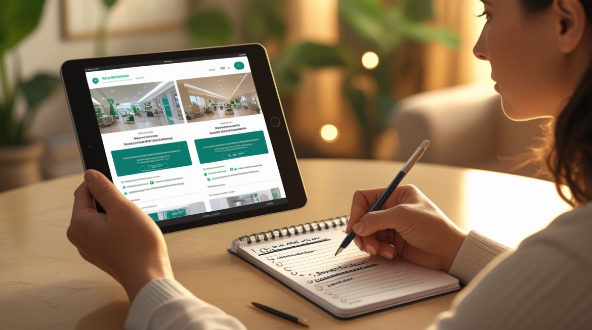 Современная клиника для профилактических обследований с врачом и медицинским оборудованием