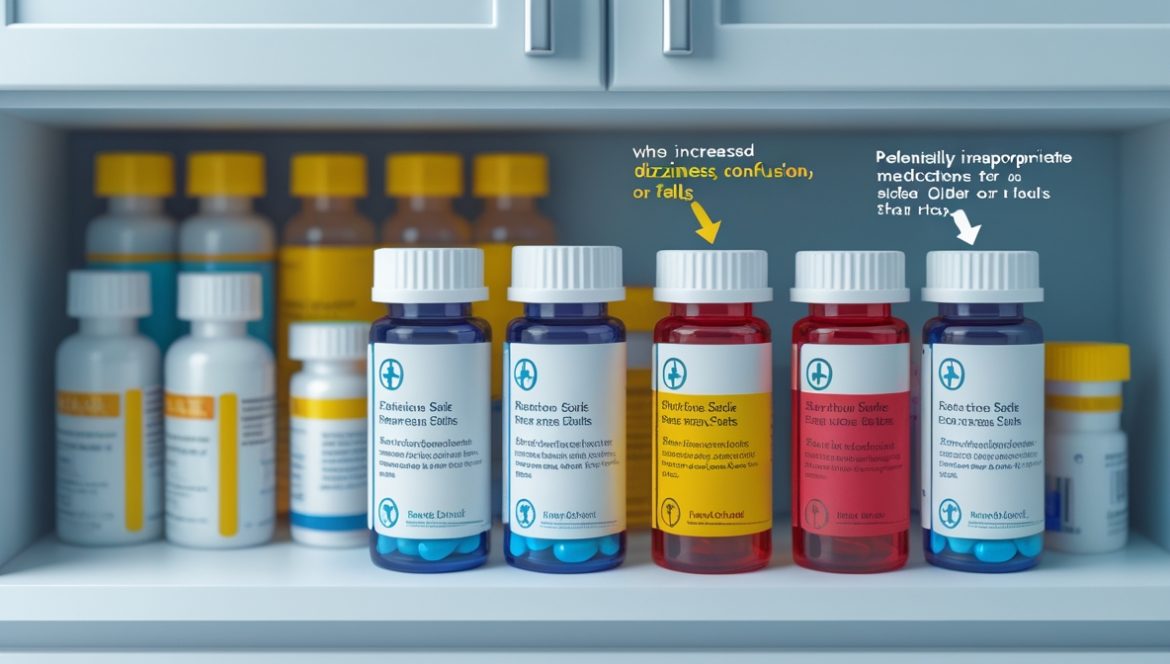 Пожилой человек консультируется с врачом о безопасности лекарств по критериям Бирса