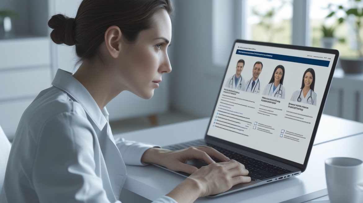 Квалифицированный врач интегративной медицины проводит консультацию в современном медицинском кабинете