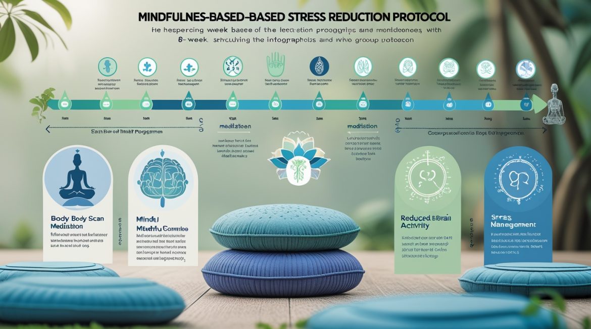 Человек медитирует в спокойной обстановке для снижения стресса по программе MBSR