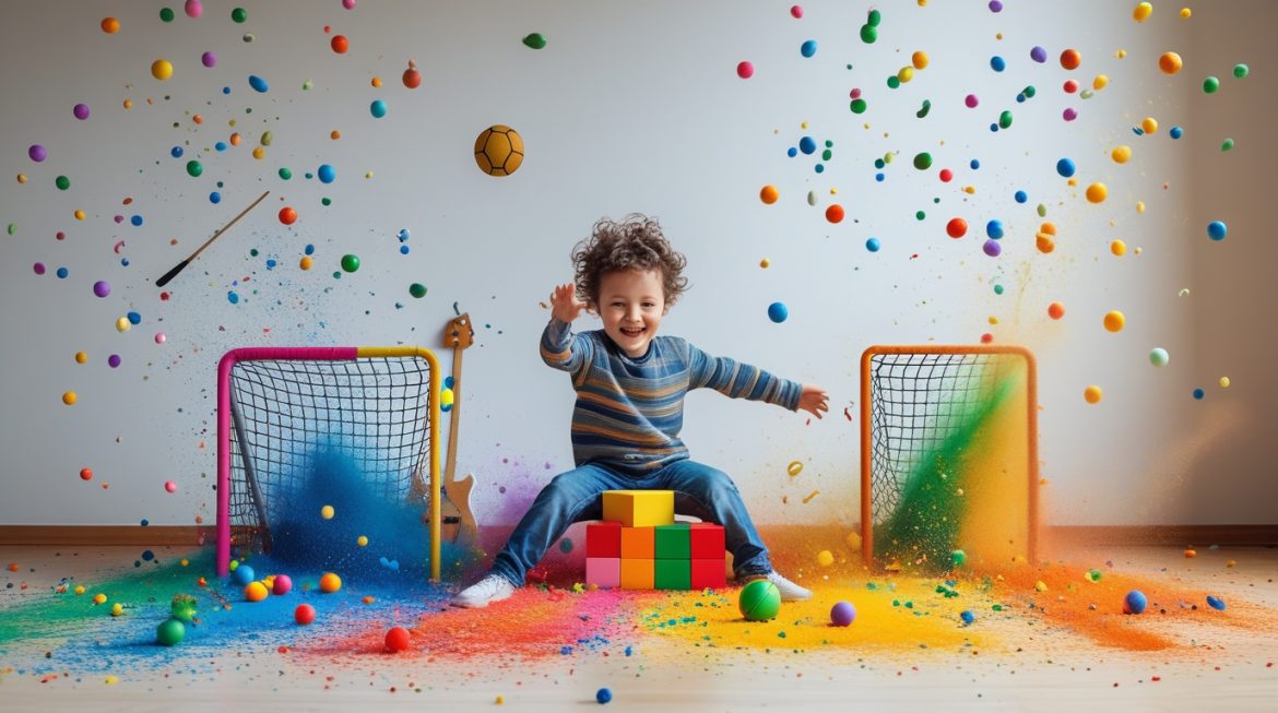 Родитель и ребенок занимаются спортом дома, мотивация детей к физической активности