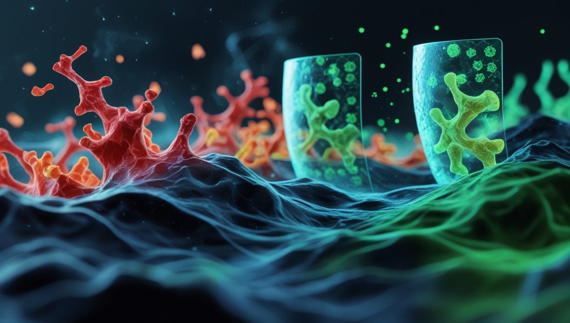 Мужчина с антиоксидантными продуктами для борьбы с окислительным стрессом