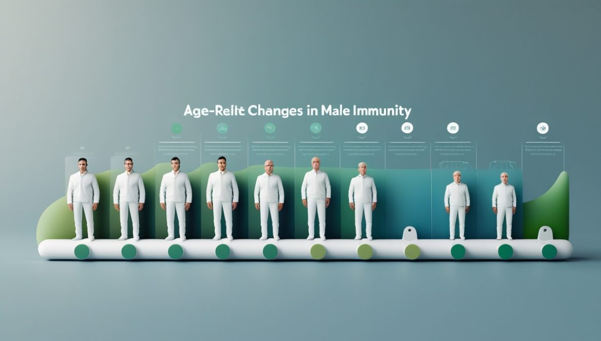 Здоровый мужчина средних лет демонстрирует крепкий иммунитет и активный образ жизни