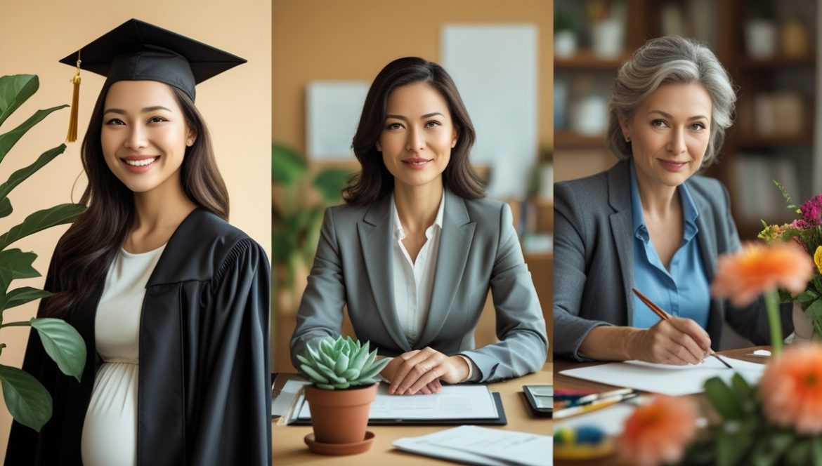 Счастливая женщина с тестом на беременность в домашней обстановке - планирование материнства