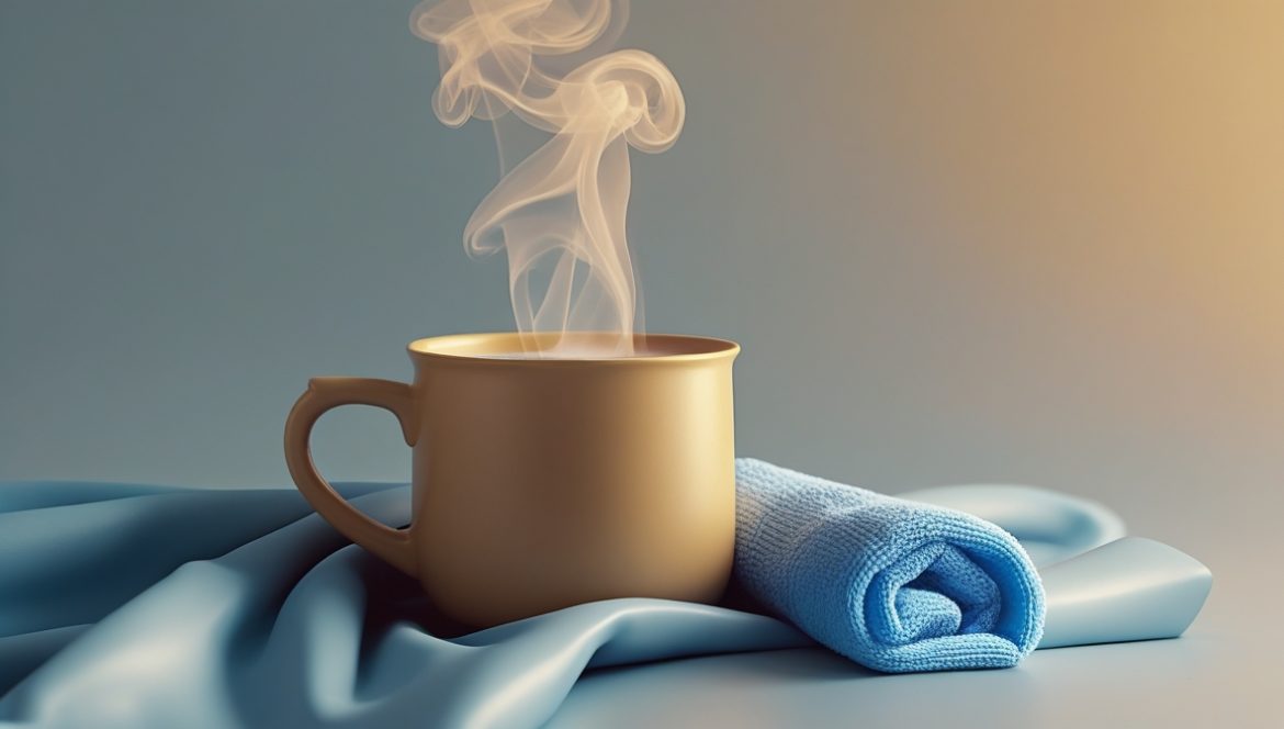 Человек с болью в горле при остром фарингите держится за горло, домашнее лечение