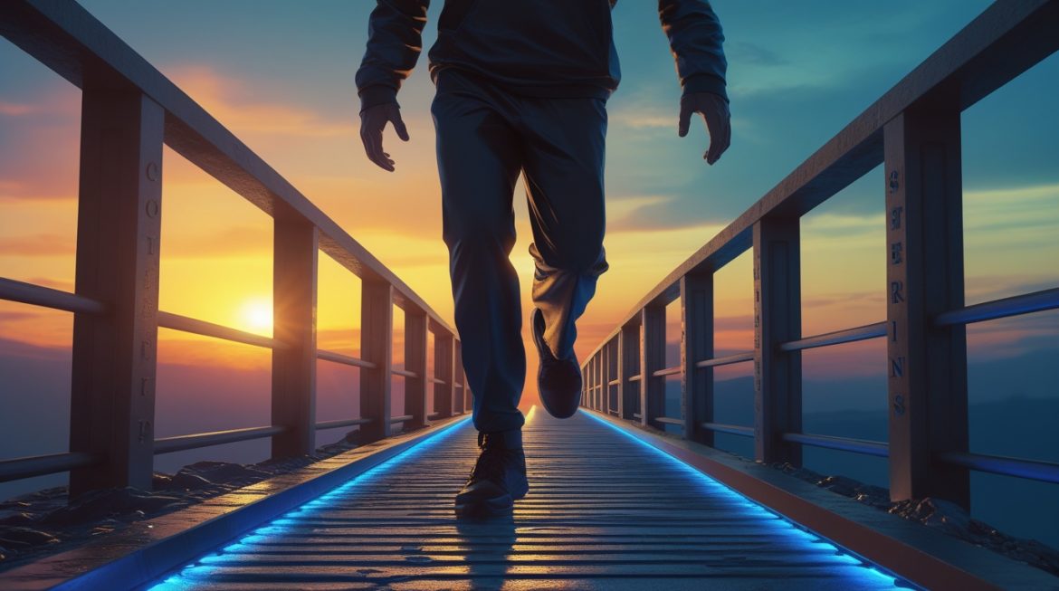 Человек выполняет безопасные упражнения для преодоления страха травм при возобновлении тренировок 