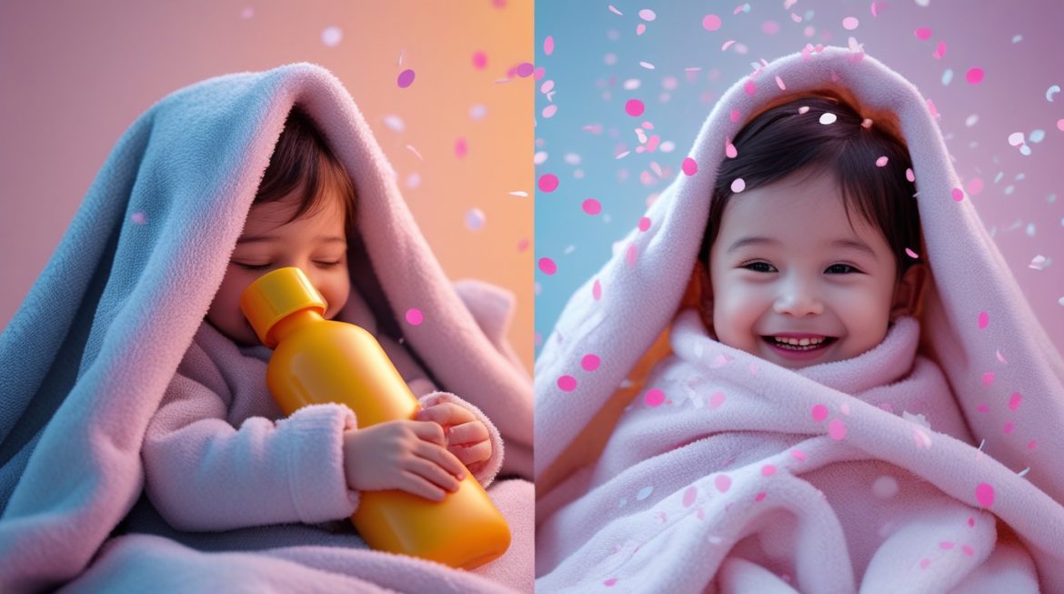 Ребенок с розеолой - характерная сыпь после высокой температуры у малыша