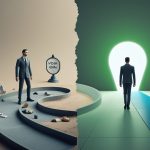 Человек эффективно работает за столом, управляя временем и борясь с прокрастинацией