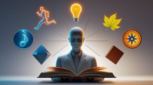 Test na opredelenie tipa intellekta po teorii mnozhestvennogo intellekta Govarda Gardnera s vizualizatsiej vosmi tipov intellekta