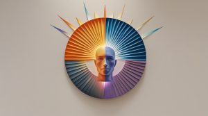 Визуализация психологических типов личности по теории Карла Юнга с символами мышления и чувства