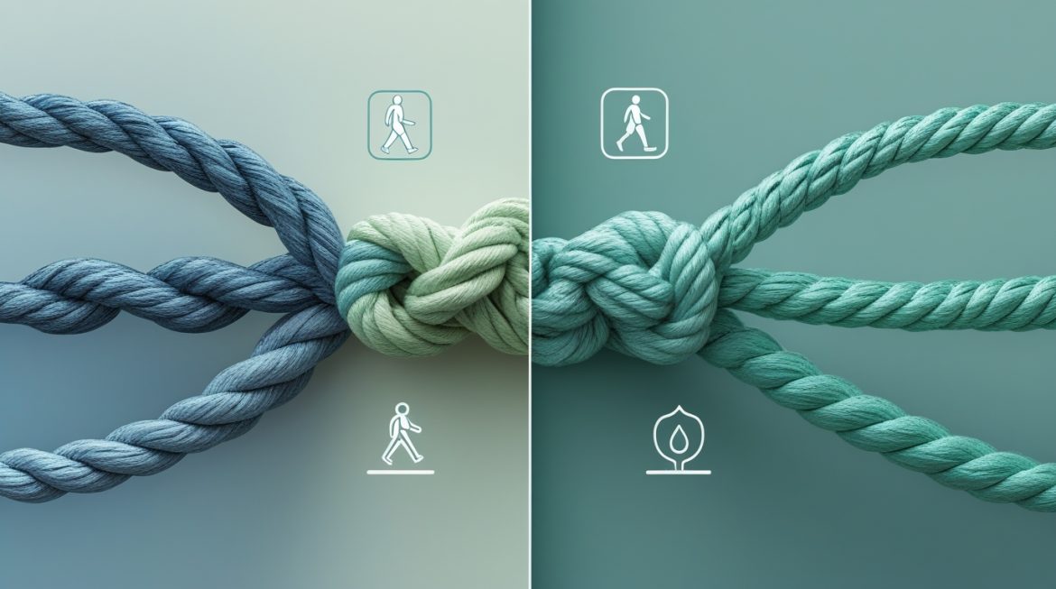 Женщина среднего возраста осматривает ноги для профилактики варикозного расширения вен