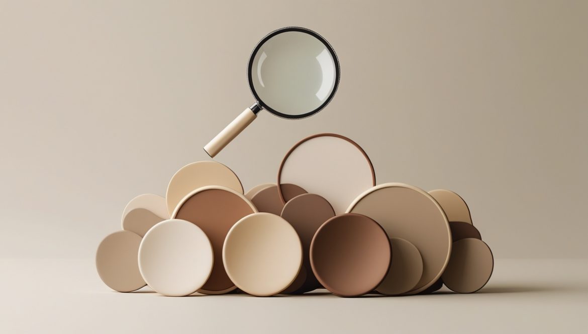 врач дерматолог осматривает родинки на коже пациента дерматоскопом в медицинском кабинете