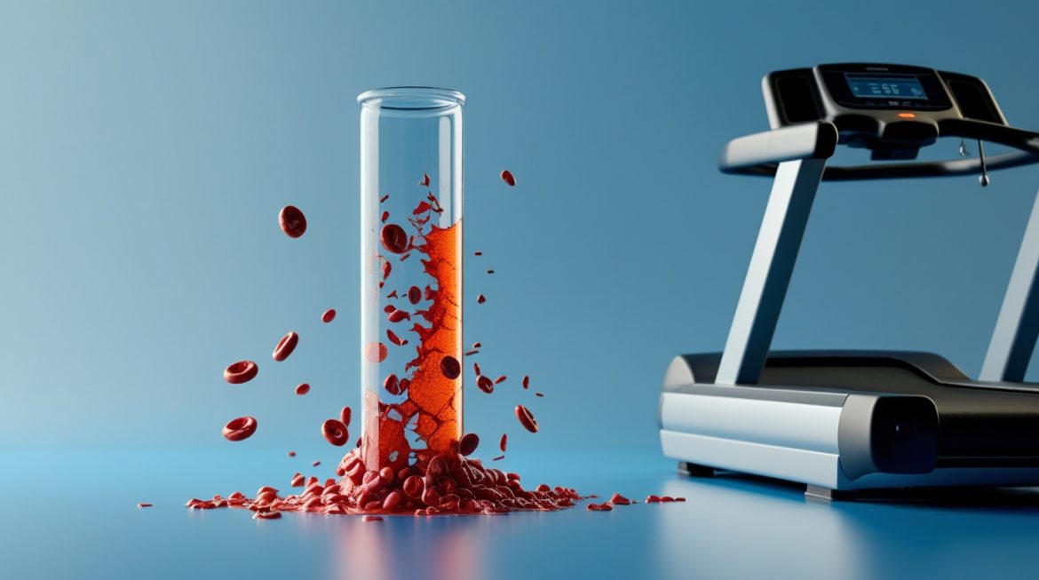 Врач консультирует спортсмена о влиянии тренировок на медицинские анализы