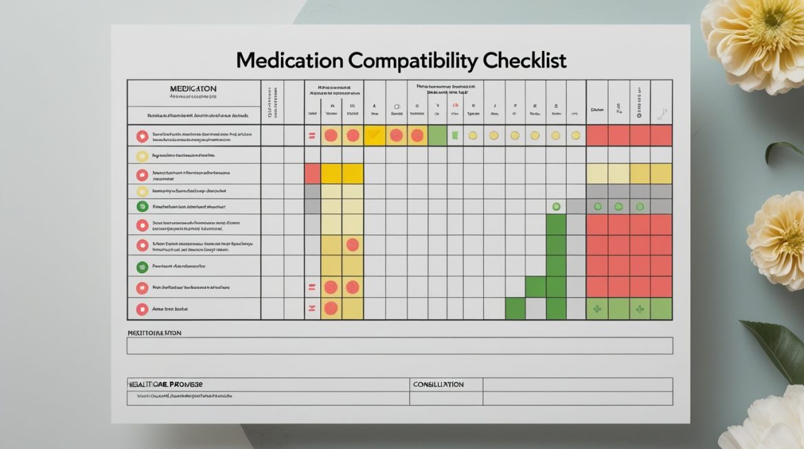 Врач консультирует пациента о совместимости лекарственных препаратов в медицинском кабинете