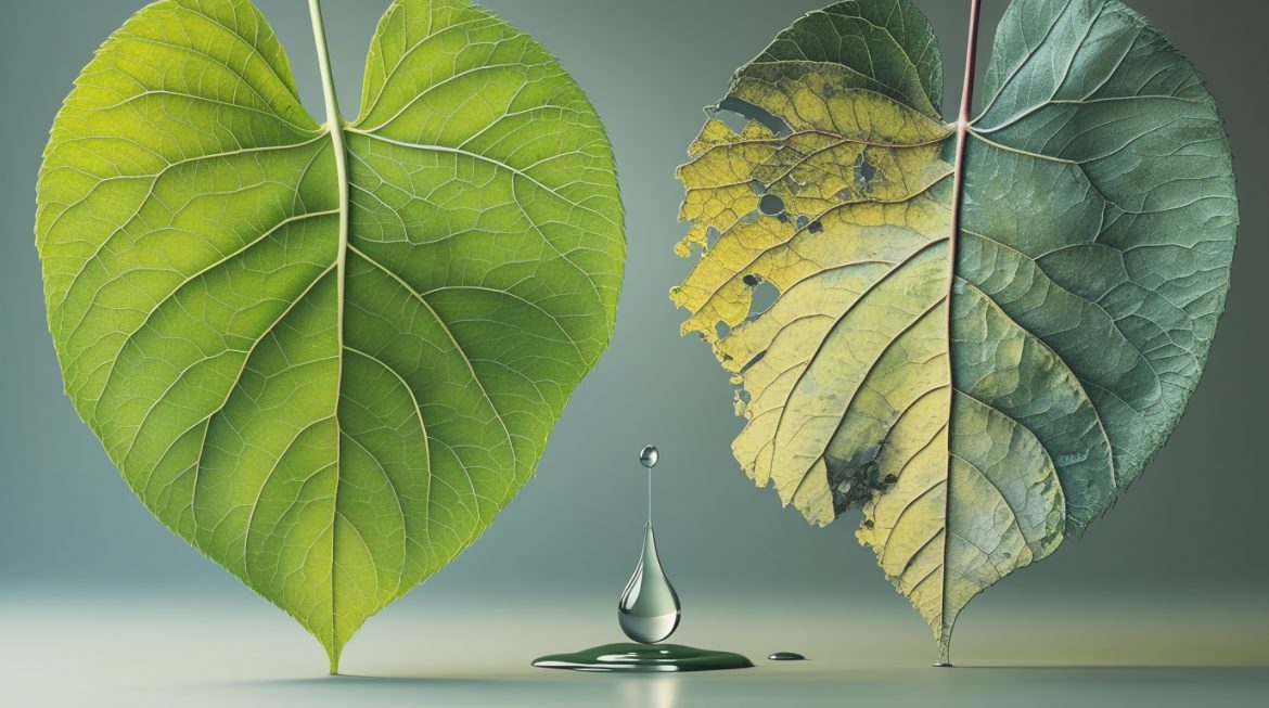 Женщина проверяет щитовидную железу на фоне продуктов богатых йодом для профилактики йододефицита