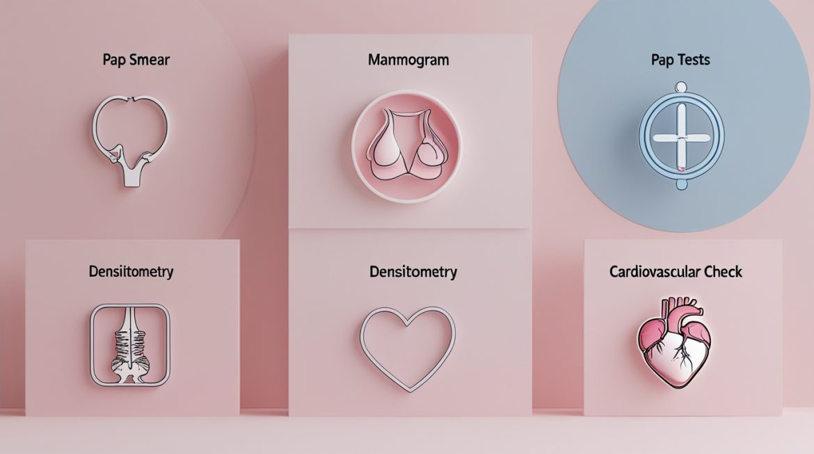 Женщина врач консультирует пациентку по результатам медицинских скринингов и анализов