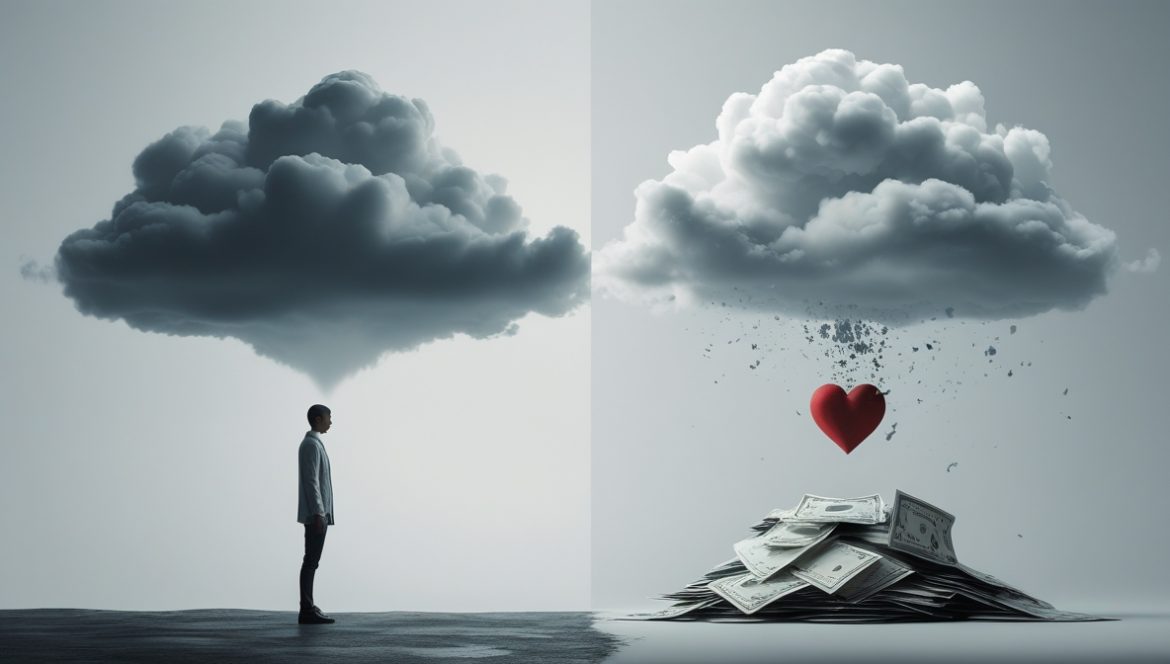 Человек на консультации психолога в спокойной обстановке, символизирующей лечение депрессии и психическое здоровье