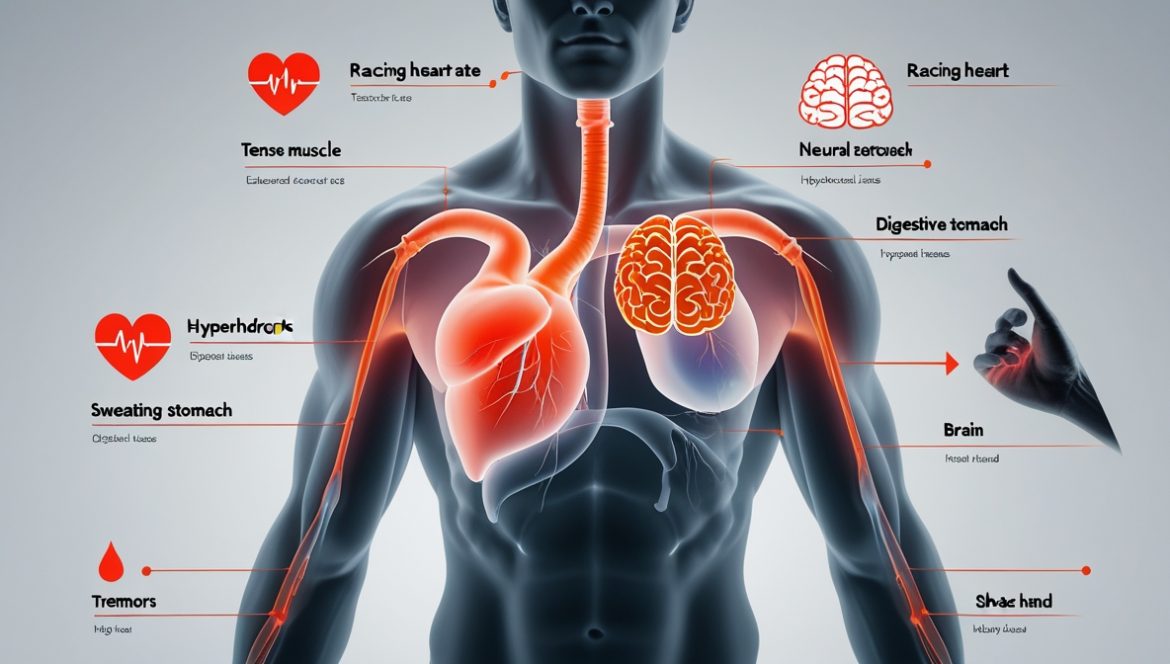 Человек измеряет пульс для контроля физиологических маркеров стресса