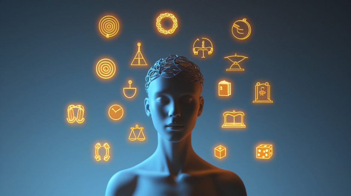 Женщина анализирует информацию и принимает осознанные решения, преодолевая когнитивные искажения