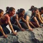 Командная работа в офисе демонстрирующая разные уровни вовлеченности участников