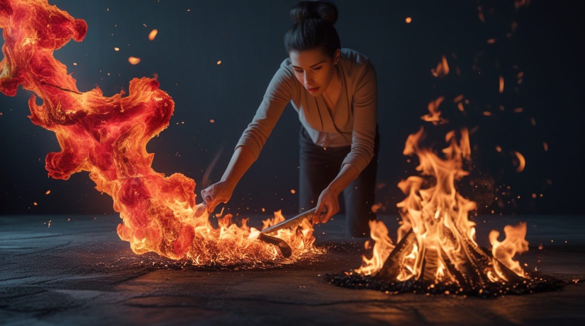 Человек на перекрестке выбирает между здоровыми и нездоровыми привычками, иллюстрация к статье о кросс-аддикции