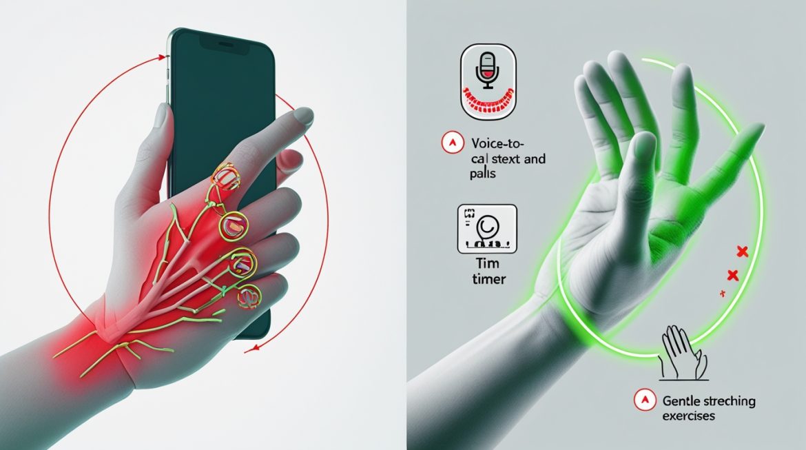 Правильная техника удержания смартфона для защиты пальцев и кистей рук