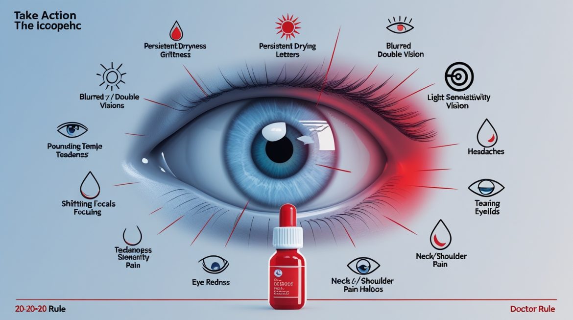 Признаки усталости глаз у женщины работающей за компьютером