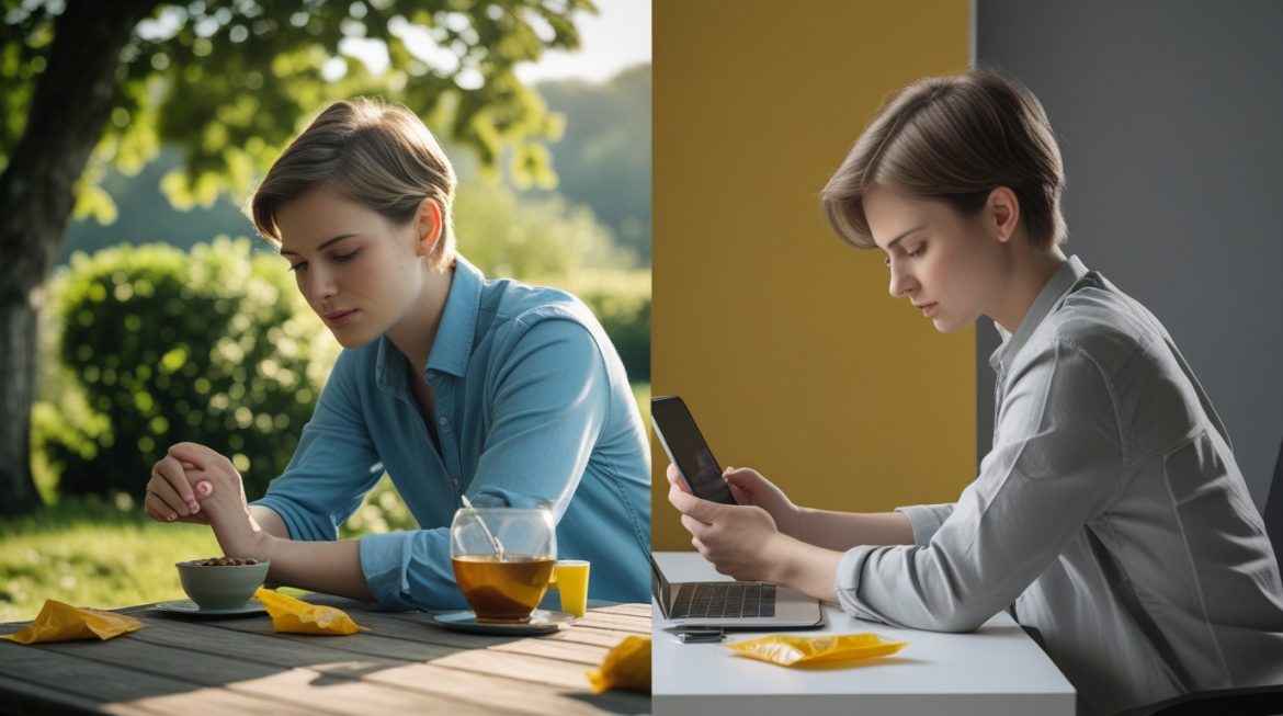 Продуктивный отдых человека в уютной домашней обстановке с элементами здорового образа жизни