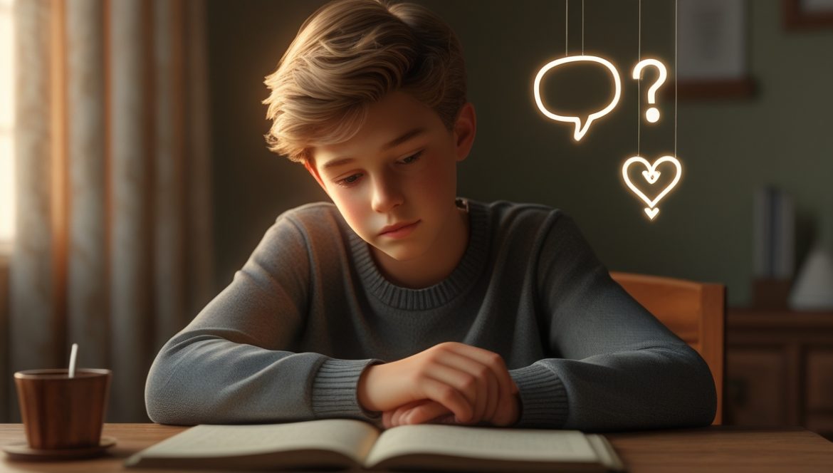 Родитель поддерживает подростка с тревожностью, семейная психологическая помощь